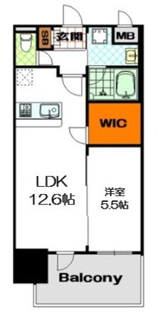 プレサンス心斎橋ニストの物件間取画像